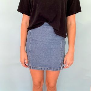 Blue midi Jean Skirt - size S
